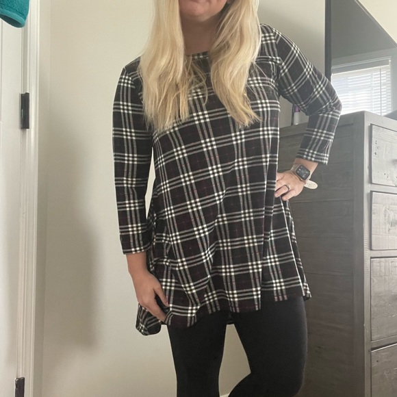 Red Plaid Tunic main image 1